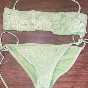 Lace green lace bikini